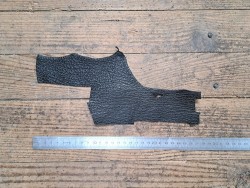 Morceau de cuir de requin - Noir - Bijoux - Cuir en Stock