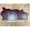 Demi-peau de cuir de veau BOX - Tannage ferme - bordeaux - cuir en stock