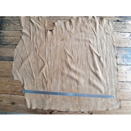 Demi peau de veau nubuck - SABLE - maroquinerie - ameublement - Cuirenstock