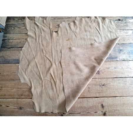 Demi peau de veau nubuck - SABLE - maroquinerie - ameublement - Cuirenstock