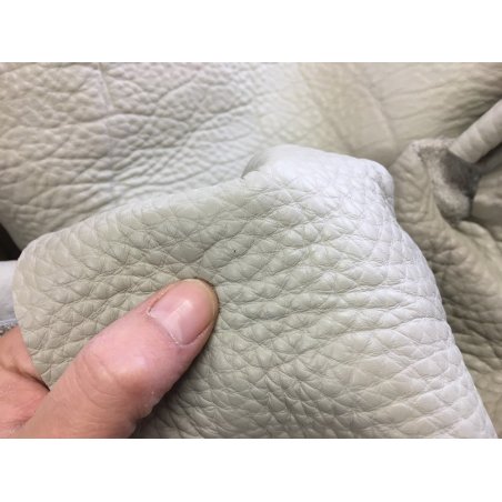 Chutes de cuir vache gris perle - souple et au kilo - Cuirenstock