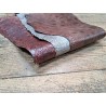 Etui couteau cuir tannage végétal et cuir de poisson - Les couteaux de Toine