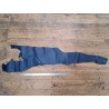 peau de cuir de requin - bleu marine - cuir en stock