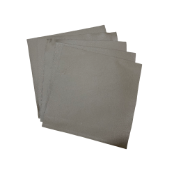Lot de morceaux de cuir carré 27cm x 27cm - gris étoupe - prêt à l'emploi Cuir en Stock
