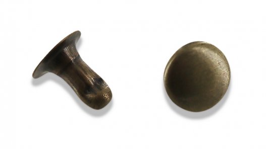 rivet simple acier finition bronze vieilli accessoire maroquinerie Cuirenstock