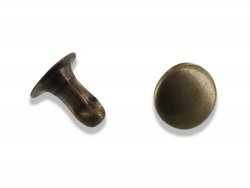 rivet simple acier finition bronze vieilli accessoire maroquinerie Cuirenstock