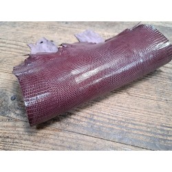 Grande peau de cuir de lézard - mauve - bijou - accessoire - Cuir en Stock