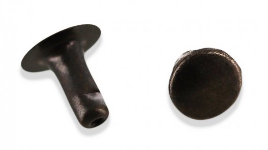 rivet simple calotte bronze vieilli accessoire maroquinerie Cuirenstock