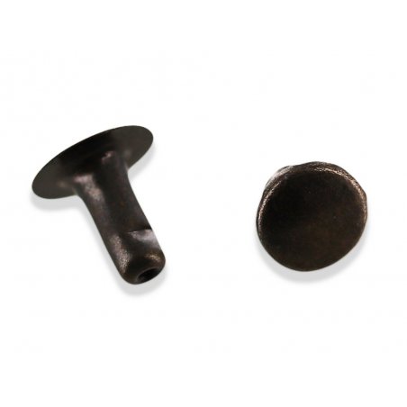 rivet simple calotte bronze vieilli accessoire maroquinerie Cuirenstock