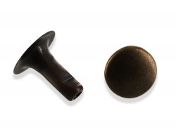 rivet simple calotte bronze vieilli taille R3 accessoire maroquinerie cuirenstock