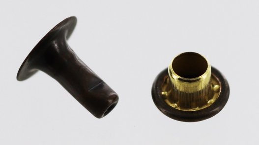 rivet simple bronze vieilli acier accessoire maroquinerie Cuirenstock