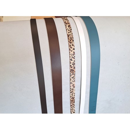 lot de 5 bandes de cuir 2eme choix - maroquinerie - accessoires - cuir en stock