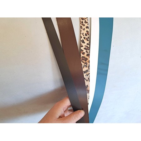 lot de 5 bandes de cuir 2eme choix - maroquinerie - accessoires - cuirenstock
