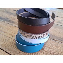 lot de 5 bandes de cuir 2eme choix - maroquinerie - accessoires - cuir en stock