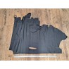 Demi-peau de cuir de vache grainé - Noir mat - B - Cuir en Stock