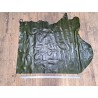 Demi-peau de cuir de vachette finition ciré pullup vert forêt - maroquinerie - Cuir en stock