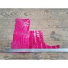 Morceau de cuir de crocodile véritable rose - Cuir en Stock