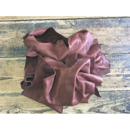 chutes de cuir de vache naturel bourbon maroquinerie ameublement cuir en stock
