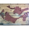 morceaux de cuir de vache naturel bourbon maroquinerie ameublement Cuir en Stock