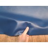 demi peau de cuir de veau lisse bleu denim - maroquinerie - ameublement - cuir en stock