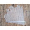 Demi-peau de cuir de vache grainée - écru - maroquinerie - cuir en stock