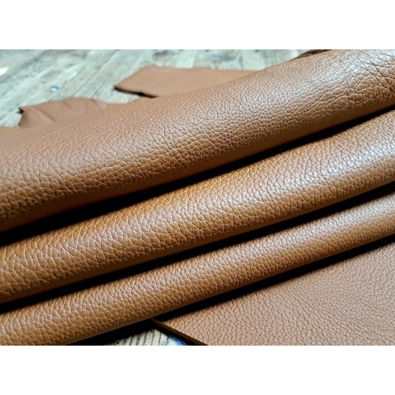 Cuir Vierge Pleine Fleur - 24x34cm - Épaisseur 2-2,5mm - Tannage Végétal - Idéal Maroquinerie & DIY