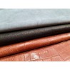 Lot de 2 peaux de cuir - promotions bonnes affaires - maroquinerie - Cuirenstock
