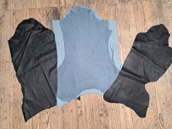 Lot de 2 peaux de cuir - promotions bonnes affaires - maroquinerie - Cuir en stock