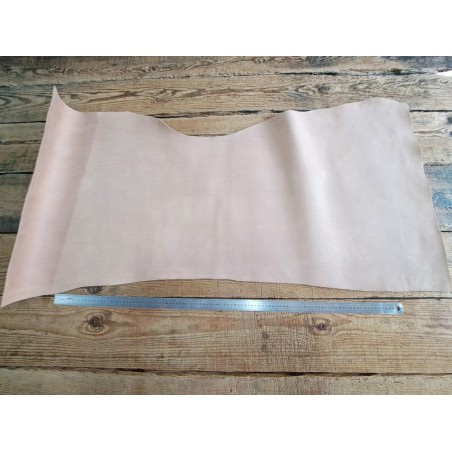Collet de vache tannage végétal nubuck - Naturel