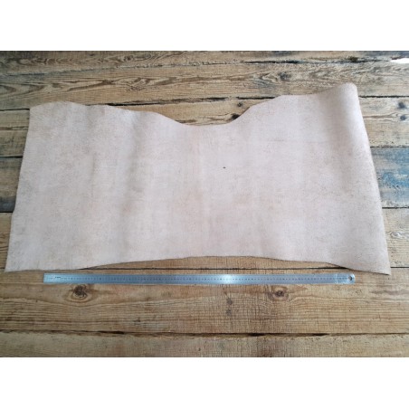 Collet de vache tannage végétal nubuck - Naturel