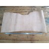 Collet de vache tannage végétal nubuck - Naturel