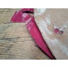Lot de 2 peaux de cuir de lézard - B - Bambou/Rose - Cuir en Stock