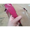 Lot de 2 peaux de cuir de lézard - B - Bambou/Rose - Cuir en Stock