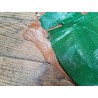 Lot de 2 peaux de cuir de lézard - C - Vert/Caramel