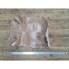 Lot de 2 peaux de cuir de lézard - D - Rose pâle/Greige