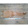 Lot de 2 peaux de cuir de lézard - E - Camel/Gris foncé