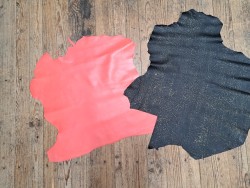 Lot de 2 peaux de cuir assorties à petit prix - Cuir en Stock
