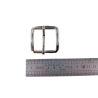 Boucle de ceinture rectangulaire trapèze - Nickelé - 35mm