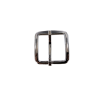 Boucle de ceinture rectangulaire trapèze - nickelé- 35 mm - bouclerie - accessoire - cuir en stock