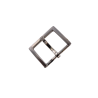Boucle de ceinture arrondie argent brossé - 40mm