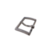 Boucle de ceinture arrondie argent brossé - 40mm