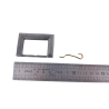 Boucle de ceinture rectangulaire bicolore - 40mm