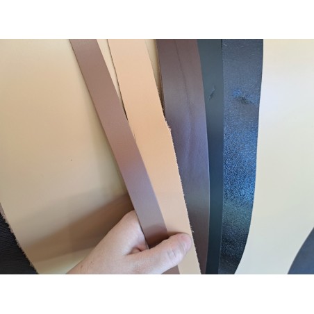 Lot de 5 bandes de cuir classique ou à effet - 2ème choix