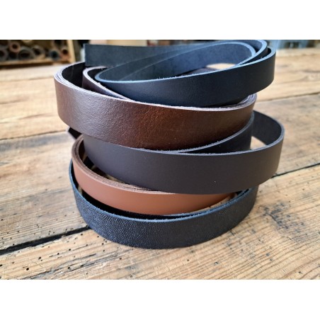 Lot de 5 bandes de cuir classique ou à effet - 2ème choix