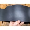 Bande de collet tannage végétal lisse - Noir mat - Cuir en Stock