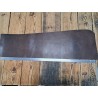 Morceau de collet végétal lisse - Brun cèdre - Cuir en Stock