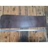 Morceau de collet végétal lisse - Brun cèdre - Cuir en Stock