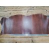 Collet de vache tannage végétal grainé -Châtaigne- Cuir en Stock