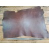 Cuir de collet de vache tannage végétal lisse - Brun taupe