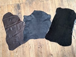Lot de 3 peaux de cuir stretch - Cuir en Stock
